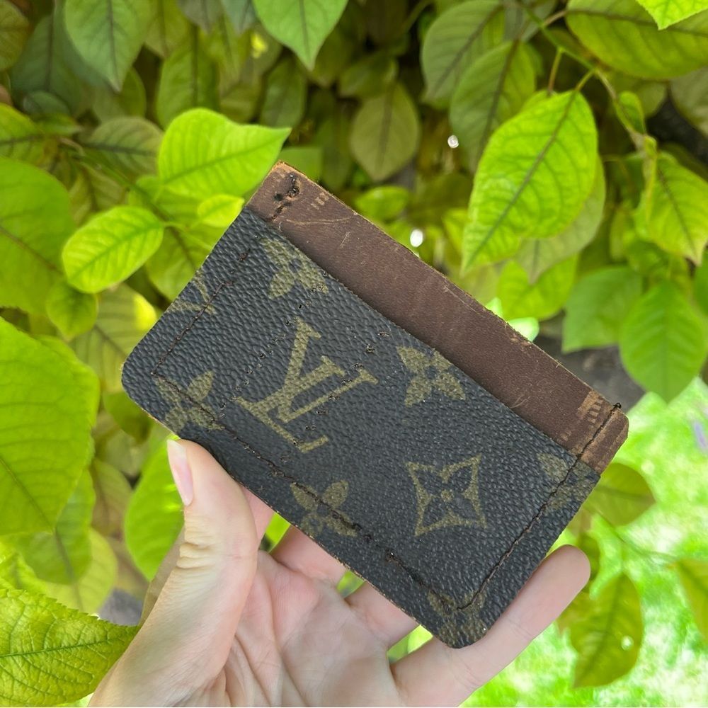 LOUIS VUITTON Monogram Brown Vintage Card Holder Wallet - Picture 5 of 10